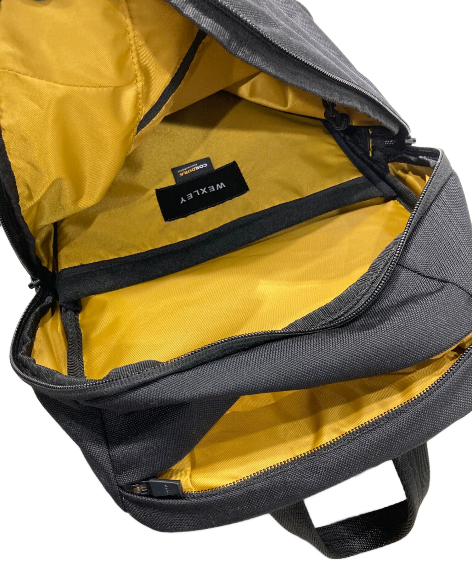 WEXLEY リュック・バックパック グレー/イエロー 中古・古着通販】WEXLEY (ウェクスレイ) MADISON 14L ブラック