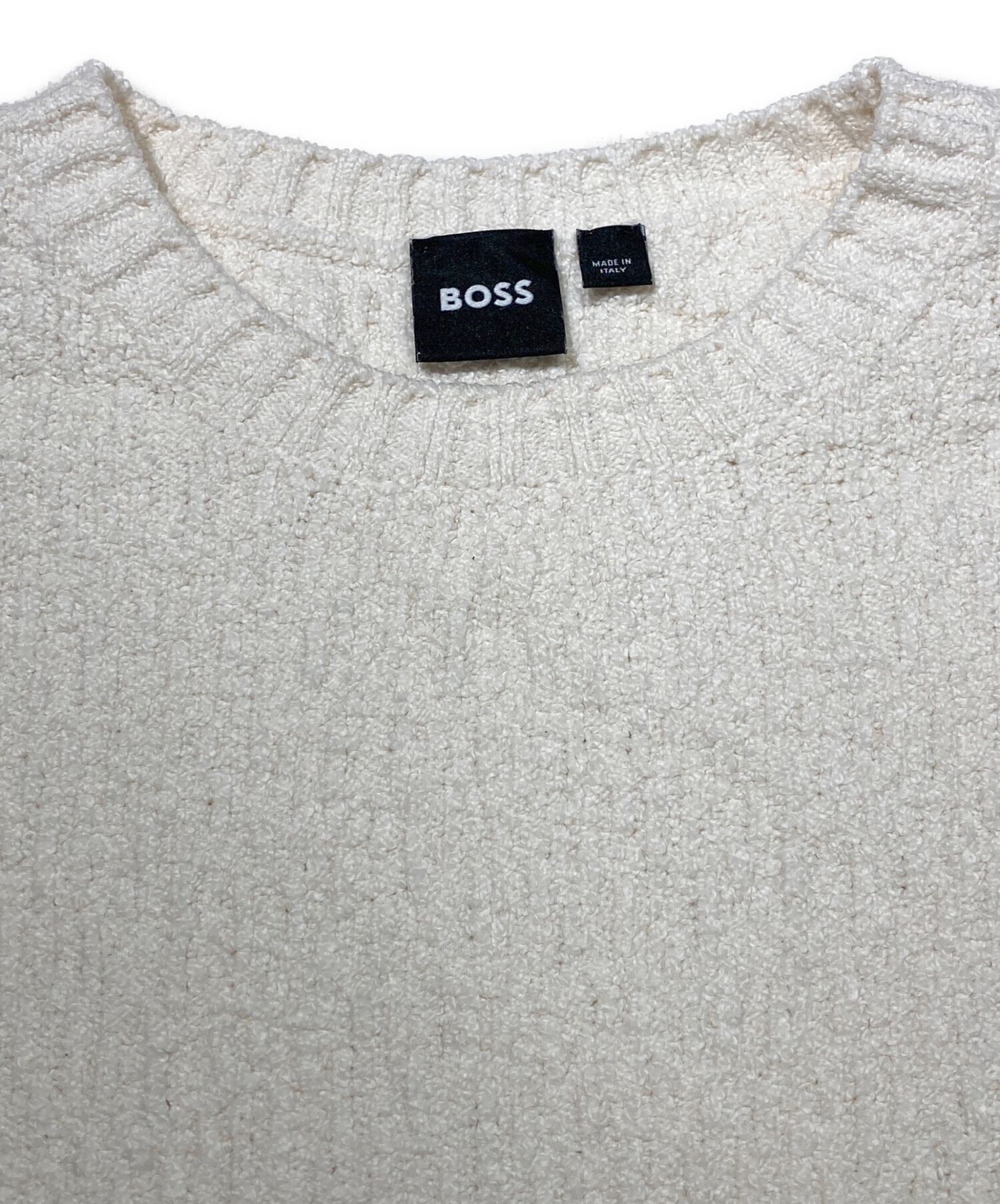 中古・古着通販】BOSS (ボス) ロゴ チャンキーニット セーター