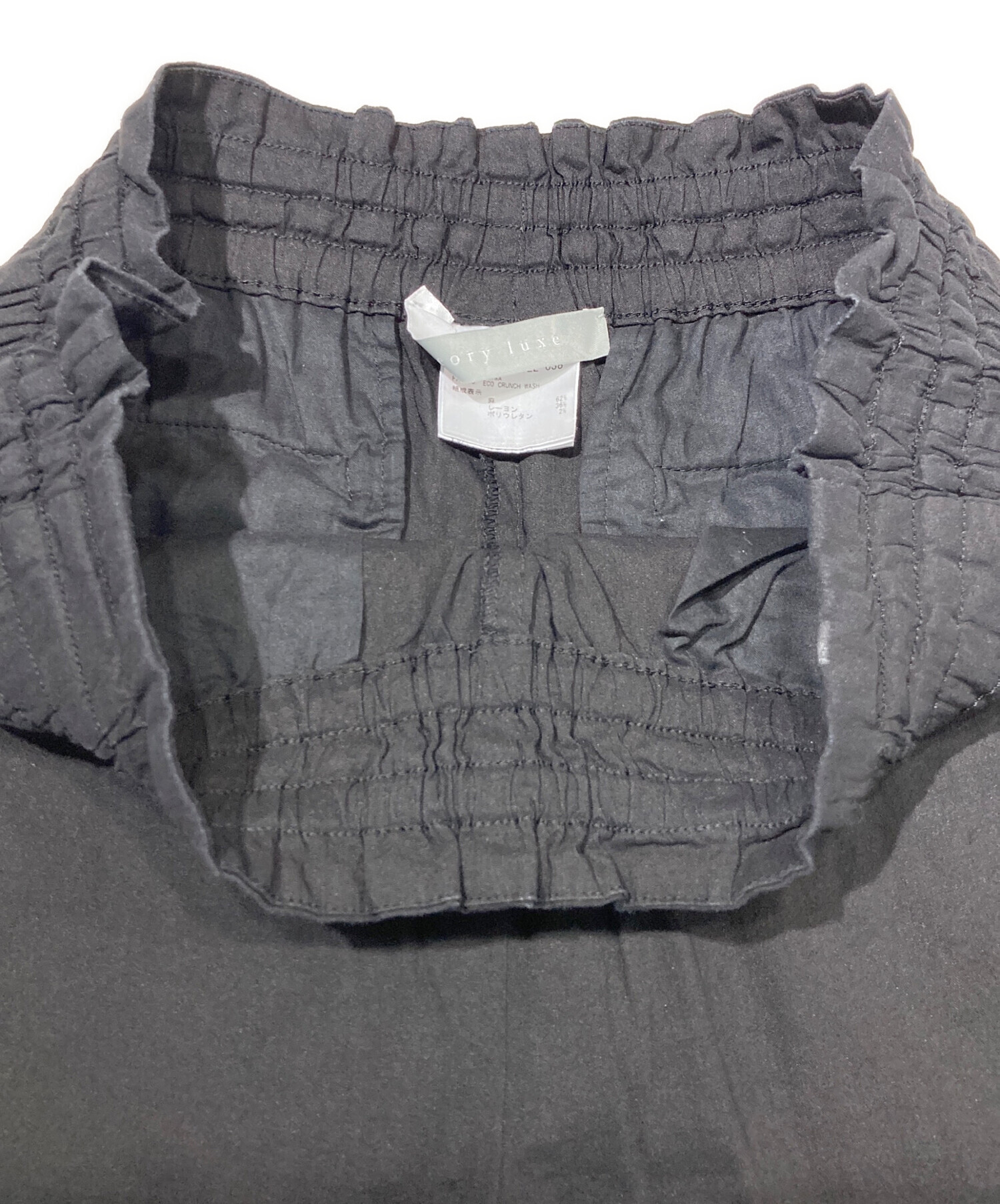 theory luxe eco crunch パンツ ウエストゴム38 中古・古着通販】theory luxe (セオリーリュクス) ECO CRUNCH WASH