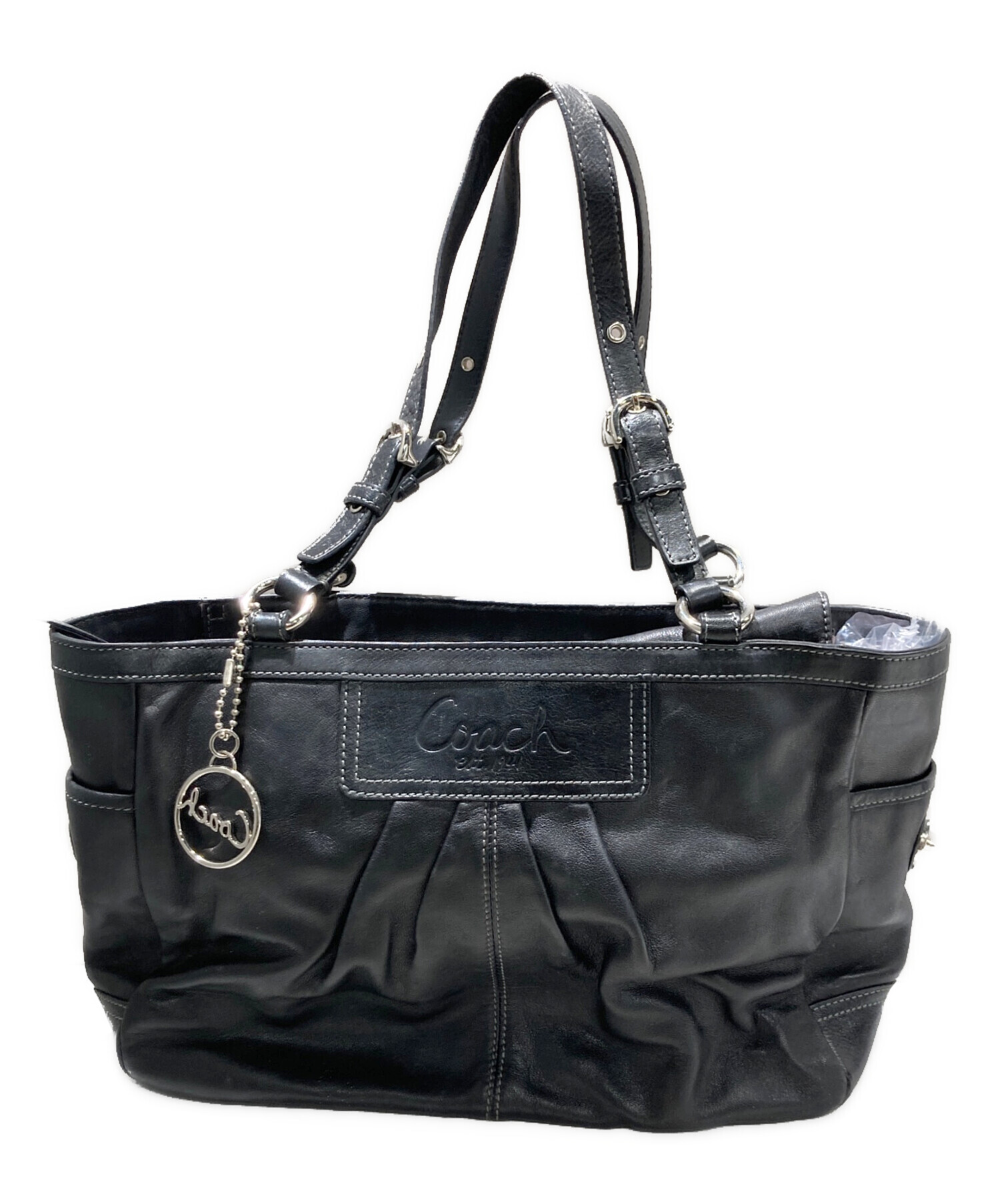 中古・古着通販】COACH (コーチ) ハンドバッグ ブラック｜ブランド