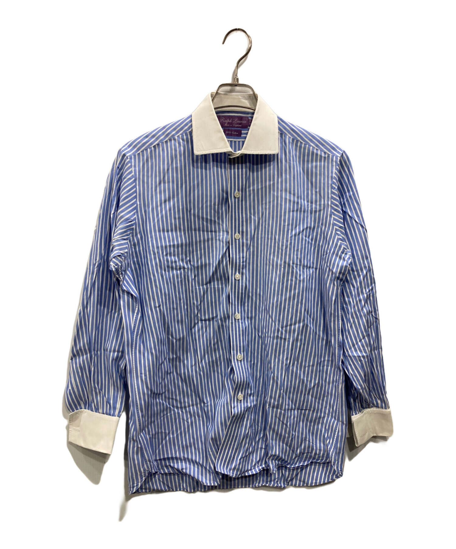 Ralph Lauren パープルレーベル　リネン　ストライプシャツ 中古・古着通販】RALPH LAUREN PURPLE LABEL (ラルフ ローレン