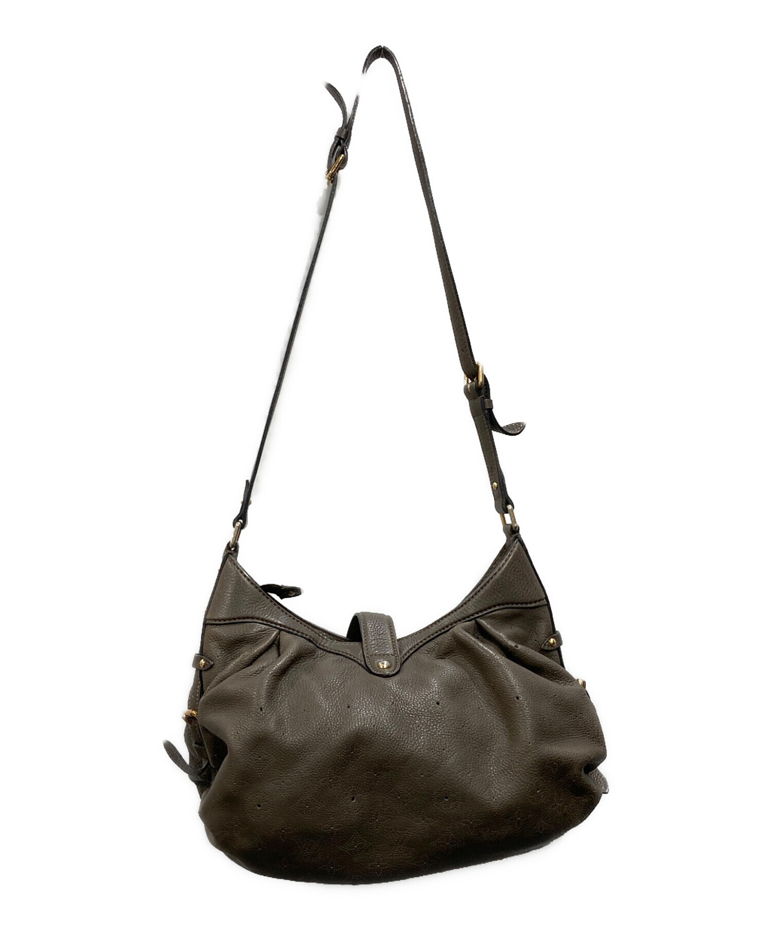 ルイヴィトン　マヒナXS　ショルダーバッグ 中古・古着通販】LOUIS VUITTON (ルイ ヴィトン) マヒナXS グレー