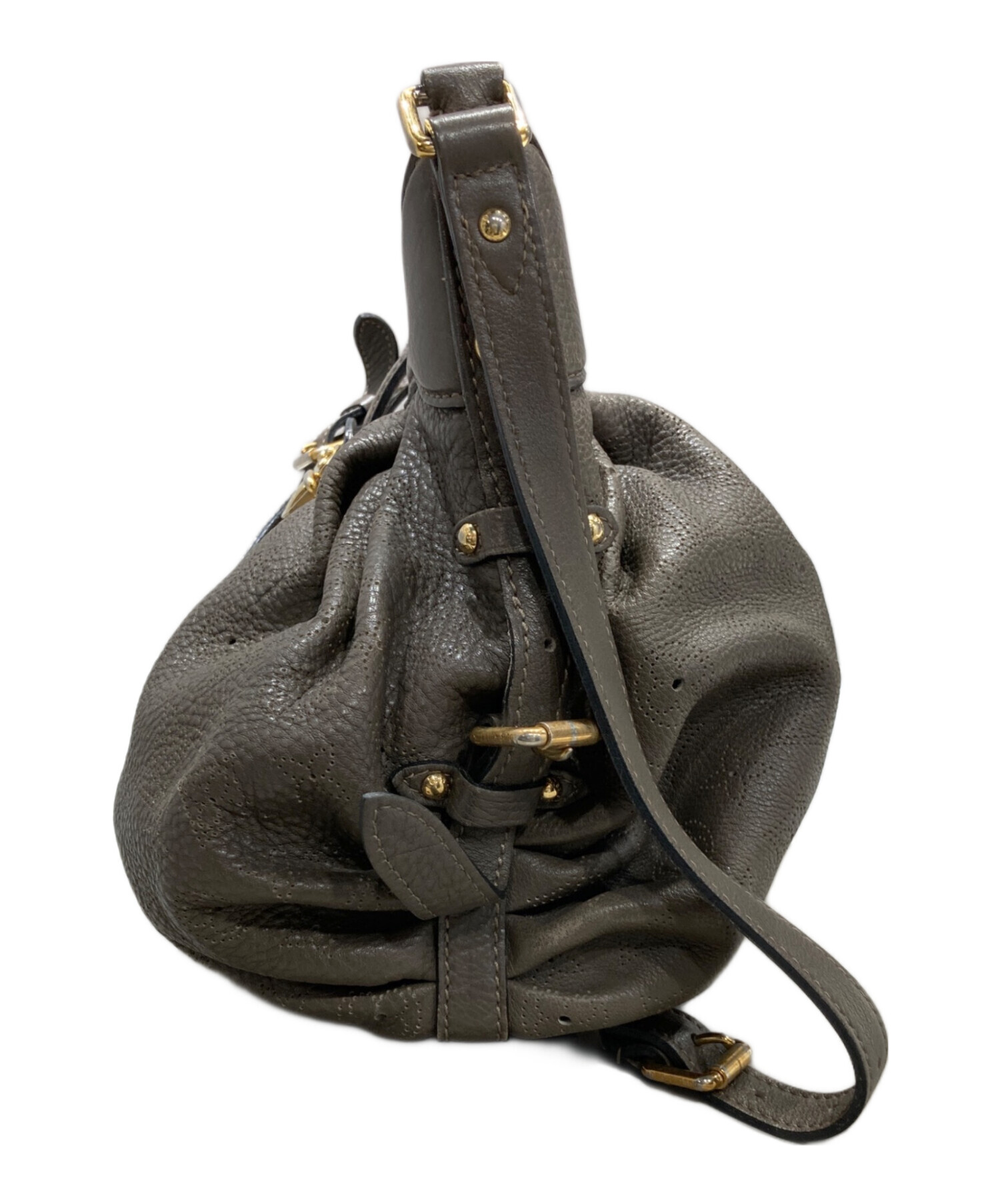 中古・古着通販】LOUIS VUITTON (ルイ ヴィトン) マヒナXS グレー
