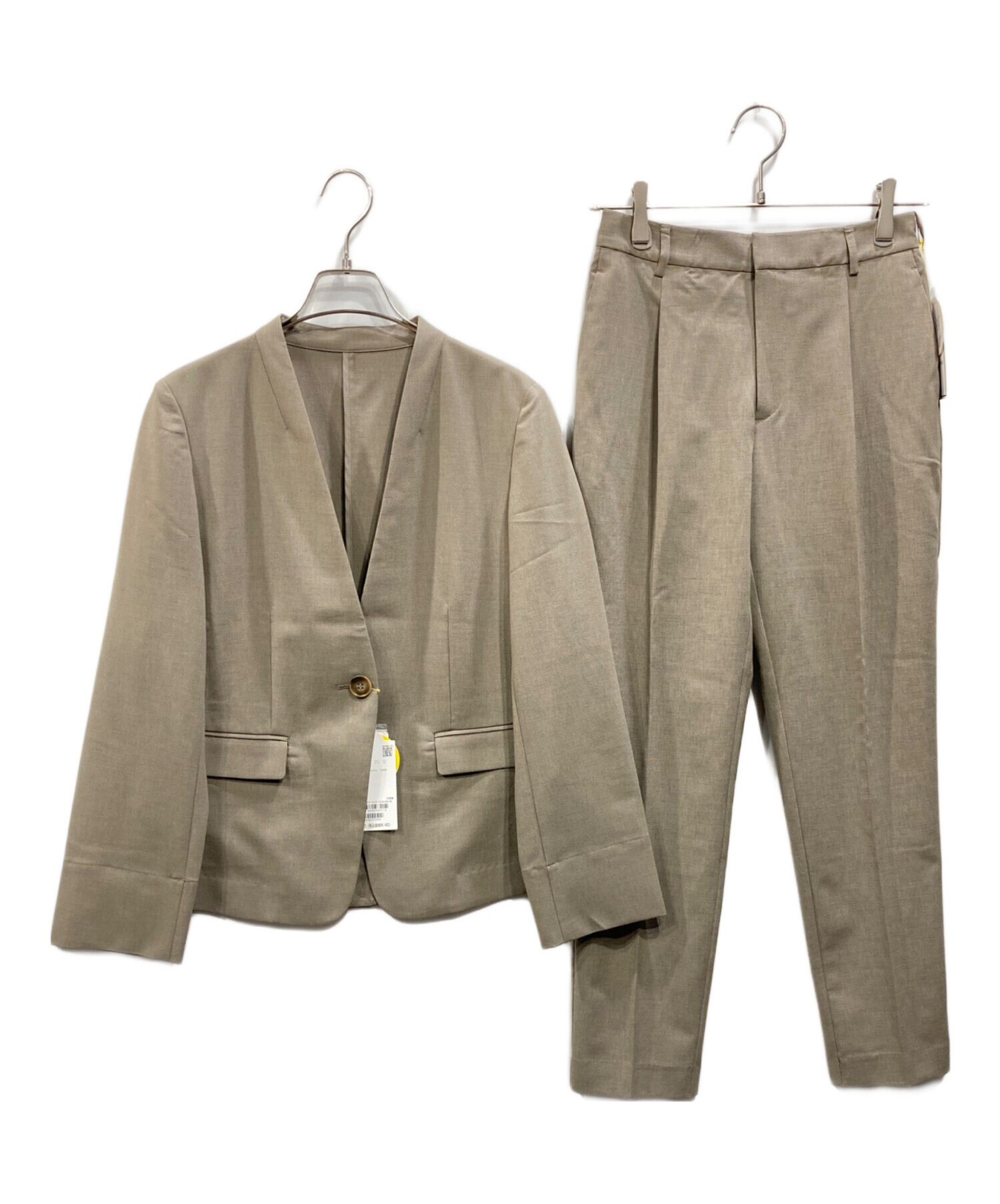 ROPÉ PICNIC リネンライク ジャケット パンツ 38 ダークブラウン 中古・古着通販】ROPE PICNIC (ロペピクニック) リネンライクシリーズ