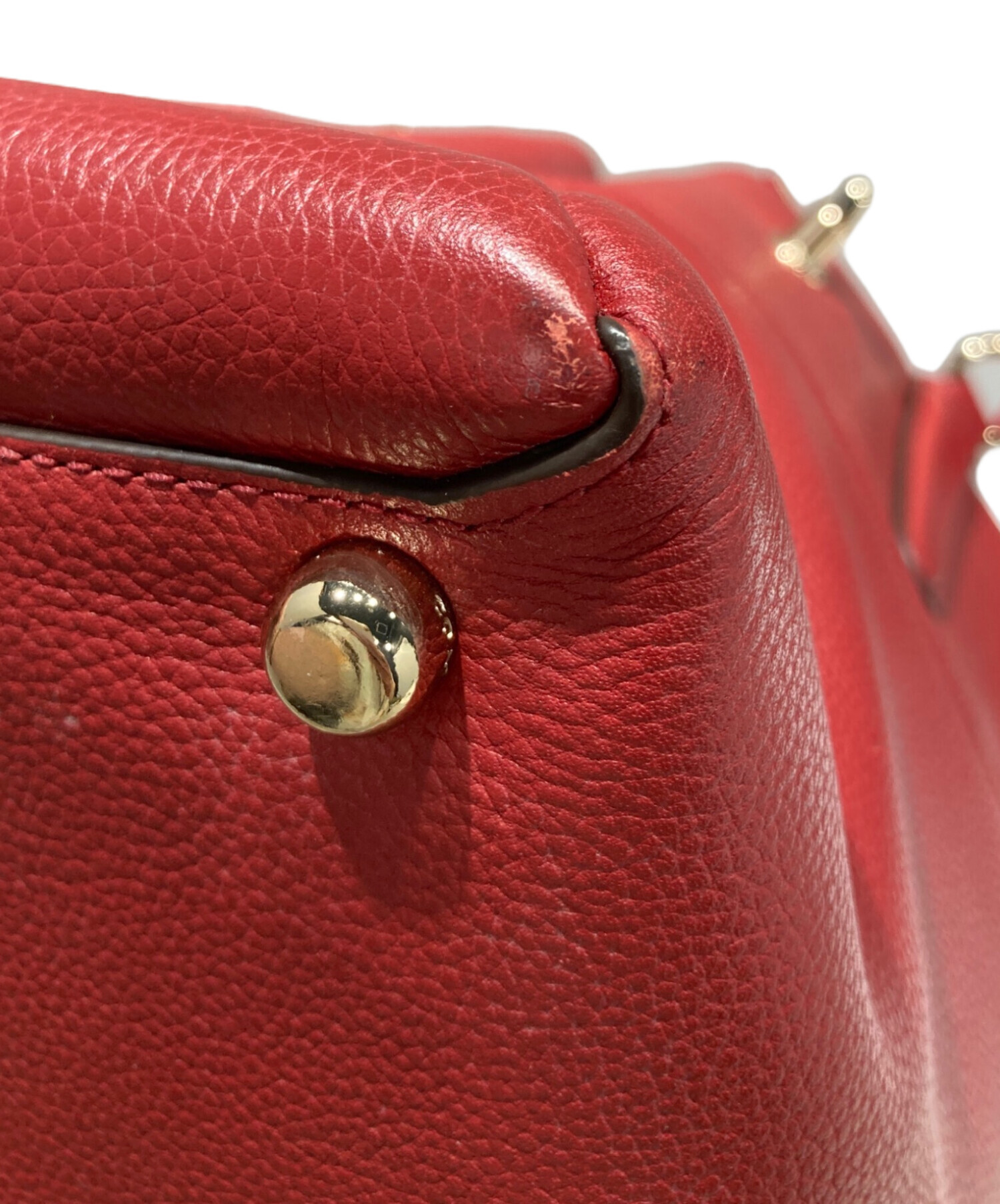 中古・古着通販】COACH (コーチ) ターンロック ボロー バッグ レッド