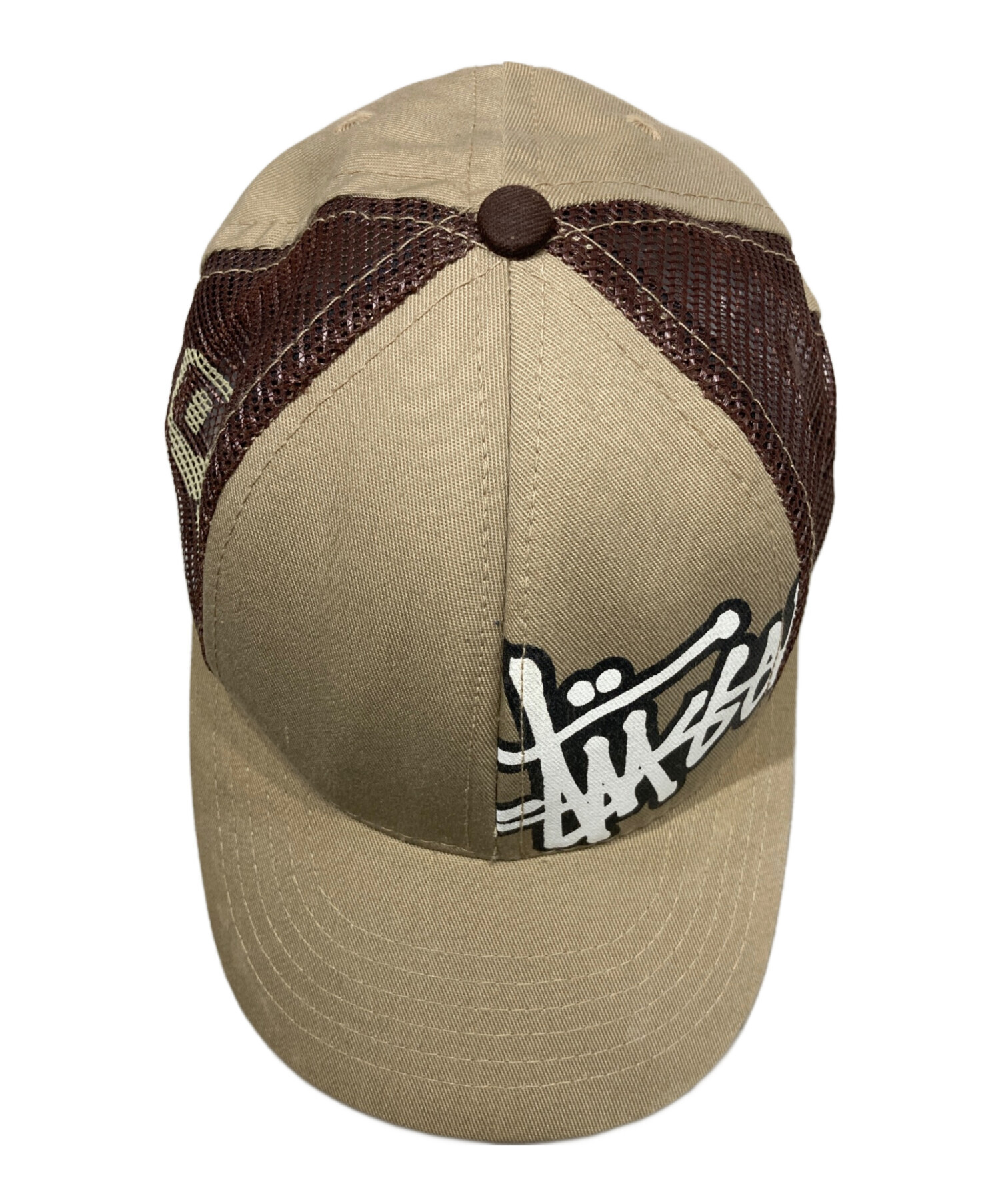 中古・古着通販】stussy (ステューシー) オールドロゴプリントメッシュ