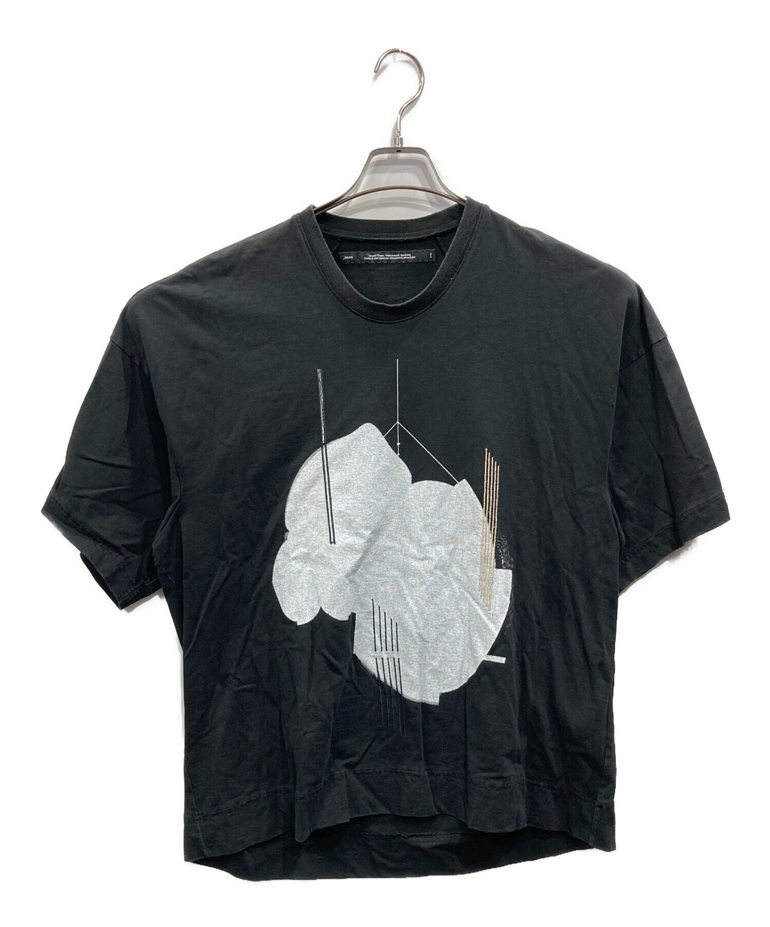 中古・古着通販】JULIUS (ユリウス) 22SS プリントTシャツ ブラック