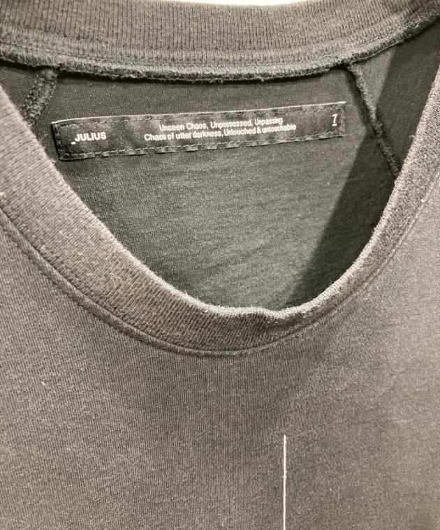 julius 22ss リブカットソー　2 中古・古着通販】JULIUS (ユリウス) 22SS プリントTシャツ ブラック
