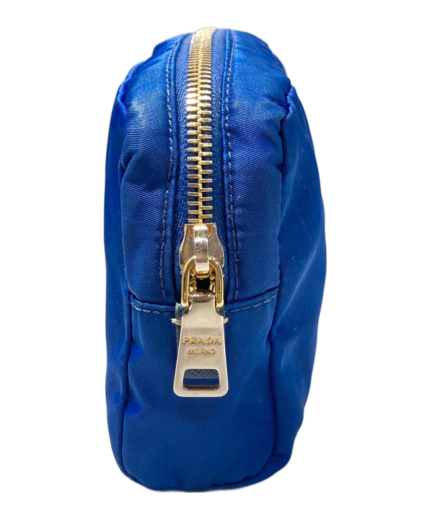 中古・古着通販】PRADA (プラダ) ナイロンポーチ ブルー｜ブランド