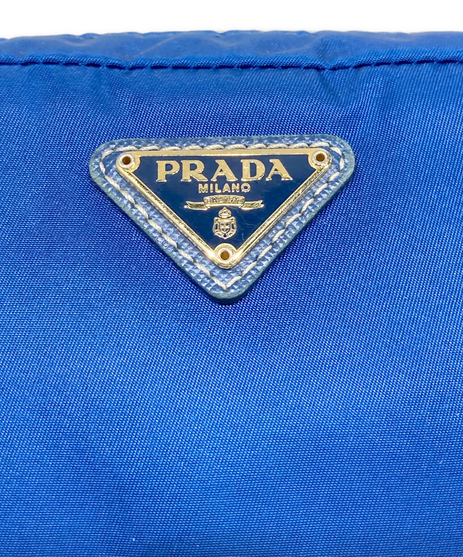 中古・古着通販】PRADA (プラダ) ナイロンポーチ ブルー｜ブランド