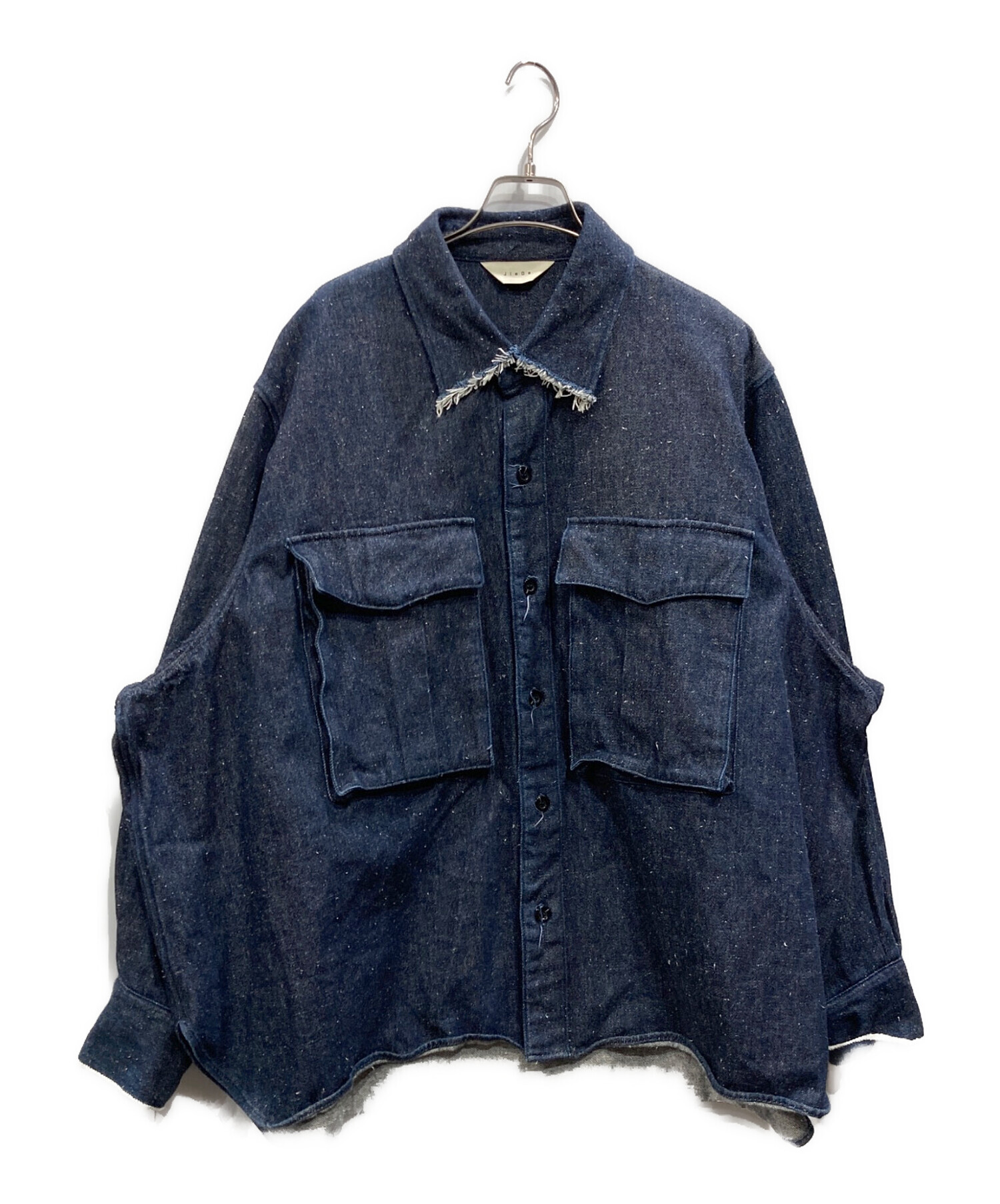 中古・古着通販】Jieda (ジエダ) SILK DENIM OVER SHIRT ネイビー