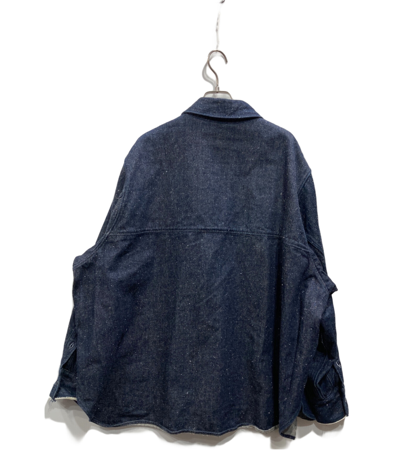 中古・古着通販】Jieda (ジエダ) SILK DENIM OVER SHIRT ネイビー