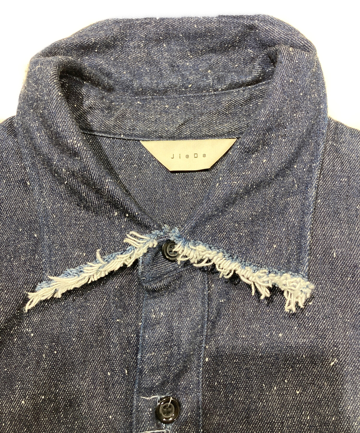 中古・古着通販】Jieda (ジエダ) SILK DENIM OVER SHIRT ネイビー