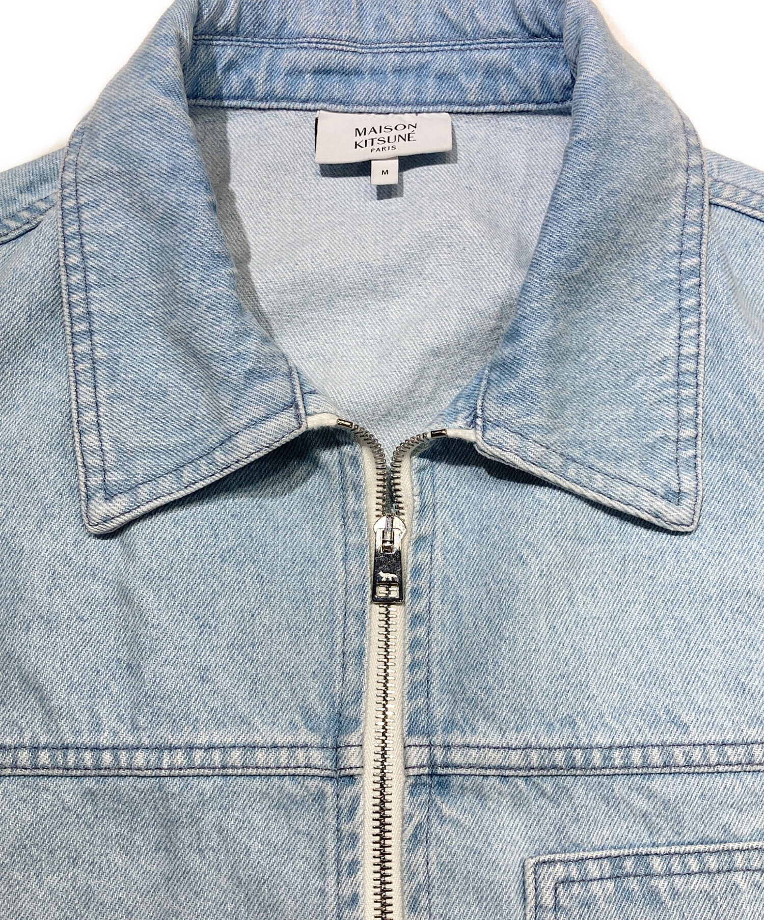 中古・古着通販】maison kitsune (メゾンキツネ) ジップ デニム