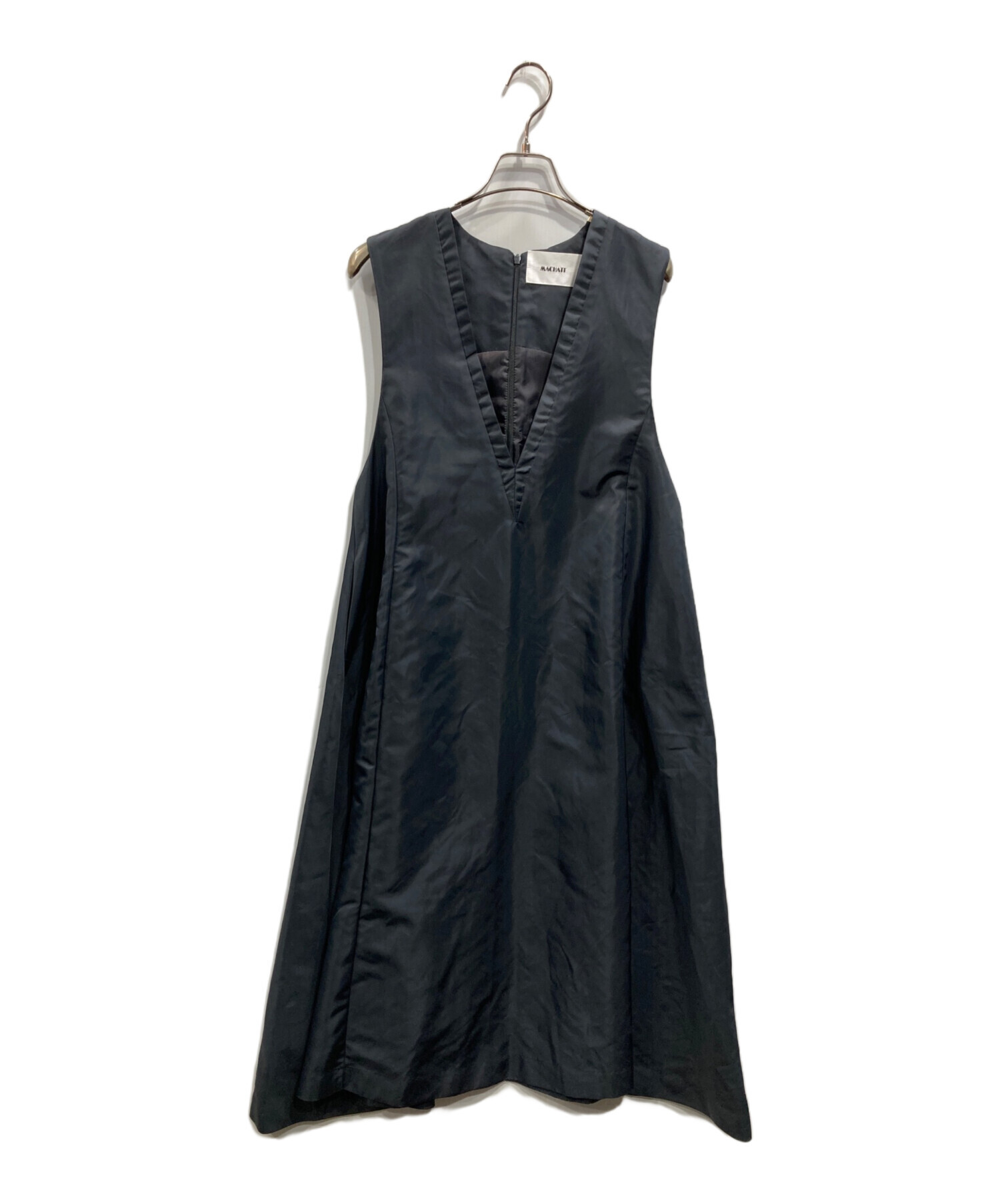 中古・古着通販】machatt (マチャット) ナイロンツイルドレス ネイビー