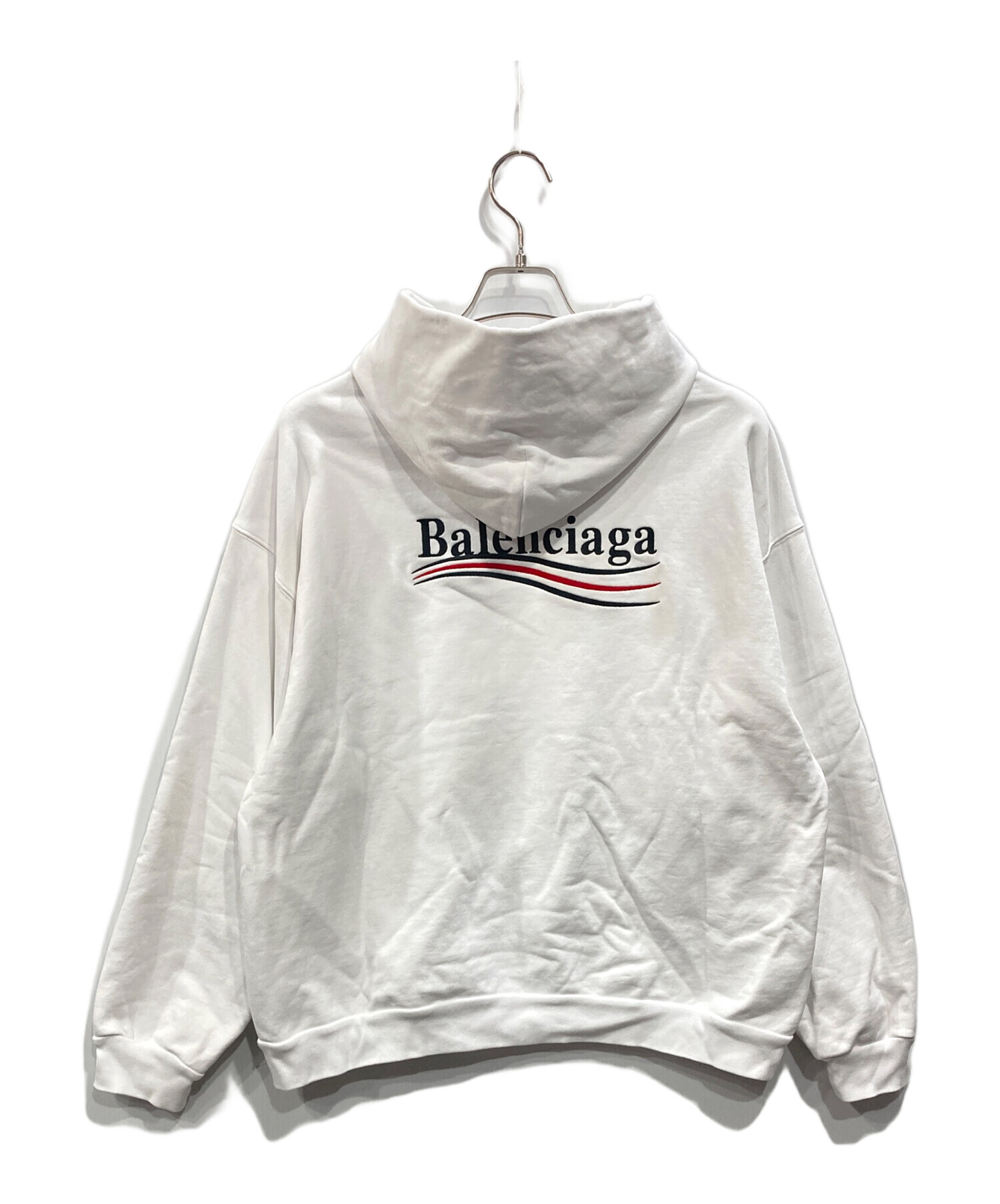 BALENCIAGA バレンシアガ パーカー S 白 【古着】【中古】【送料無料】 中古・古着通販】BALENCIAGA (バレンシアガ) ポリティカル