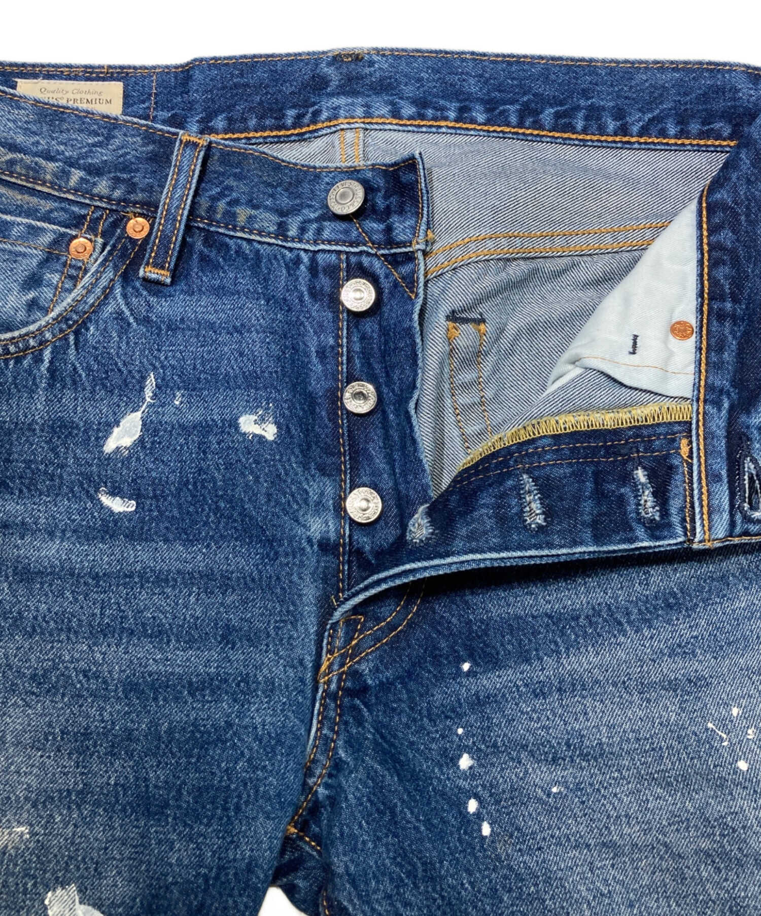 Levi's 501 ジャーナルスタンダード別注 ペイント加工 デニムパンツ 中古・古着通販】LEVI'S (リーバイス) JOURNAL STANDARD (ジャーナル