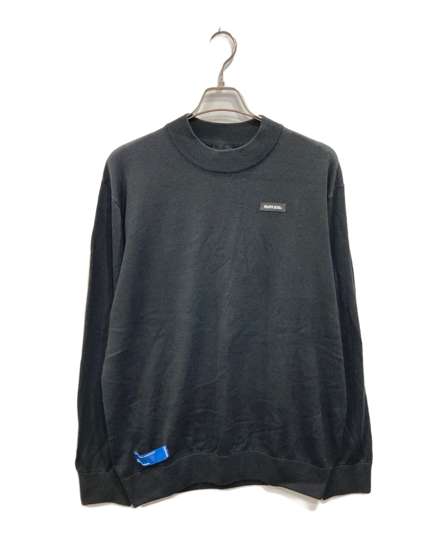 中古・古着通販】RUFFLOG (ラフロッグ) モックネックニット ブラック