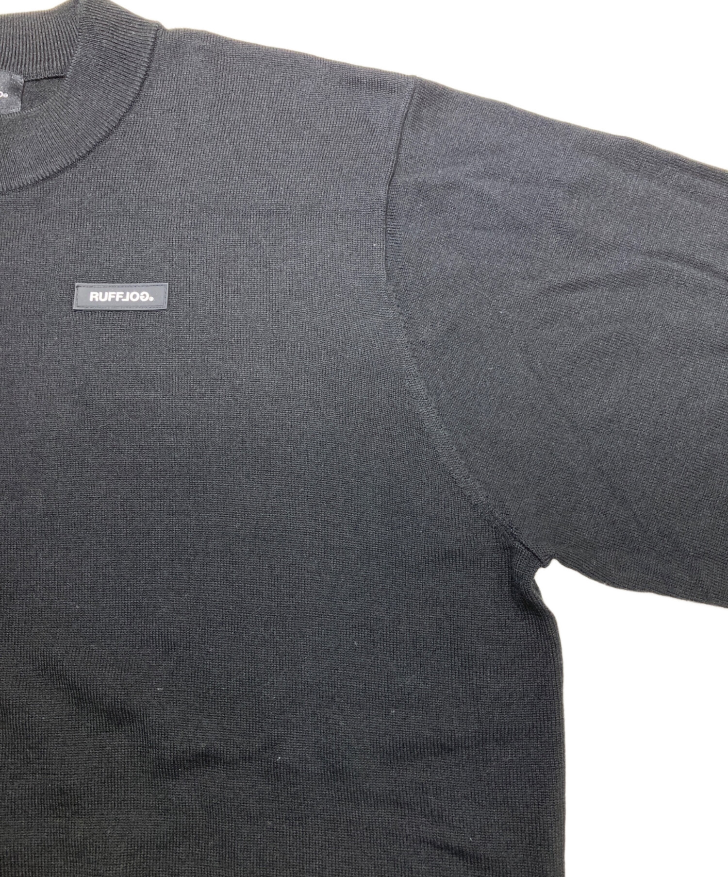 中古・古着通販】RUFFLOG (ラフロッグ) モックネックニット ブラック