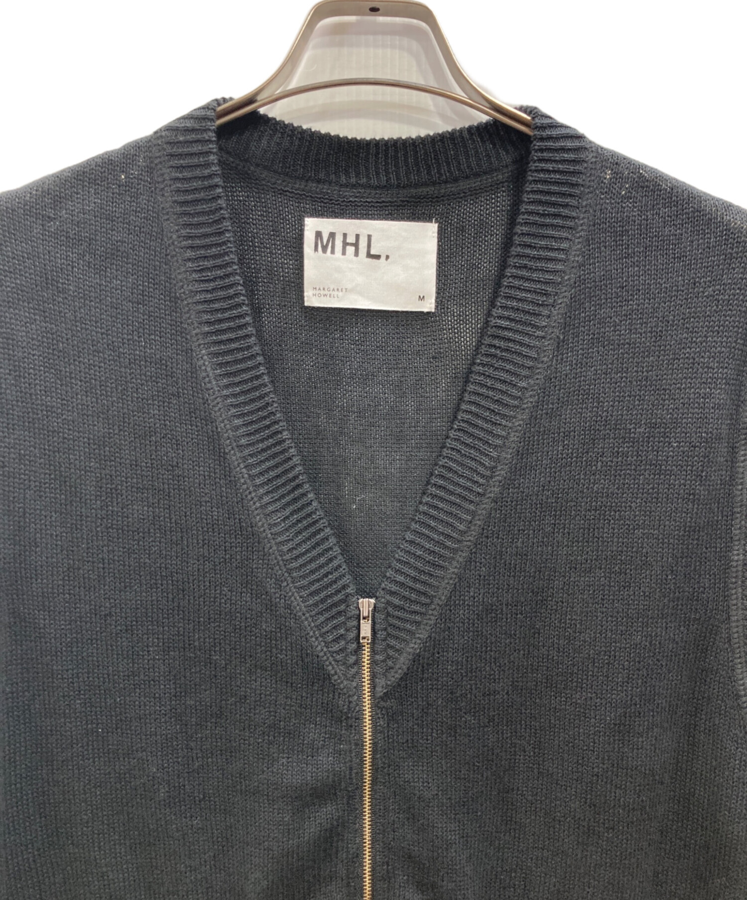 【24SS】MHL. DRY COTTON LINEN ベスト L 中古・古着通販】MHL (マーガレットハウエル) DRY COTTON LINEN ニット