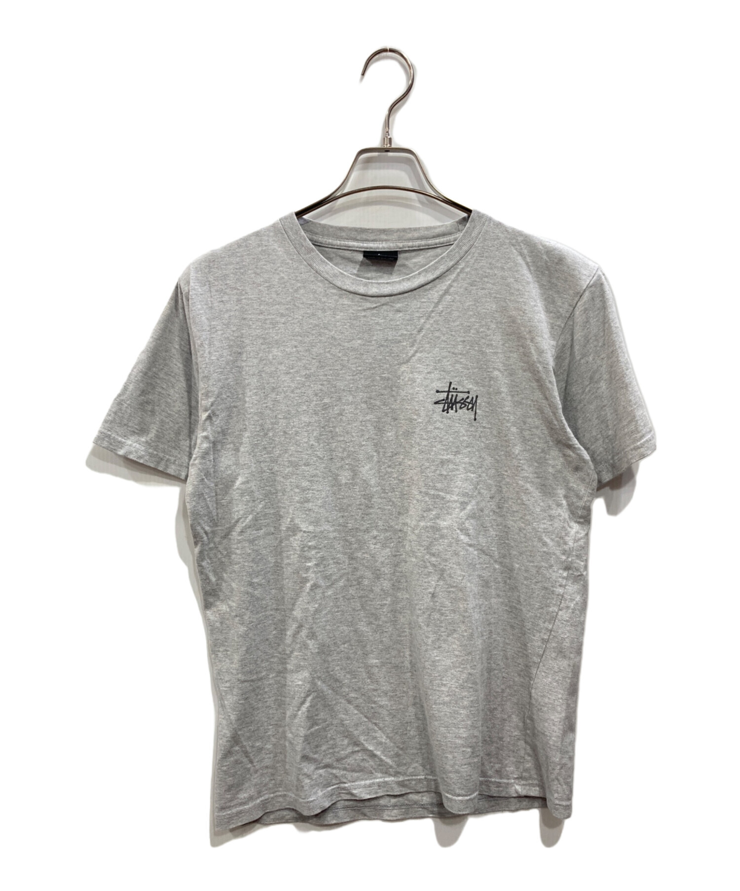 新品STUSSYスチューシー　Tシャツ グレー　L 中古・古着通販】stussy (ステューシー) ロゴプリントTシャツ グレー
