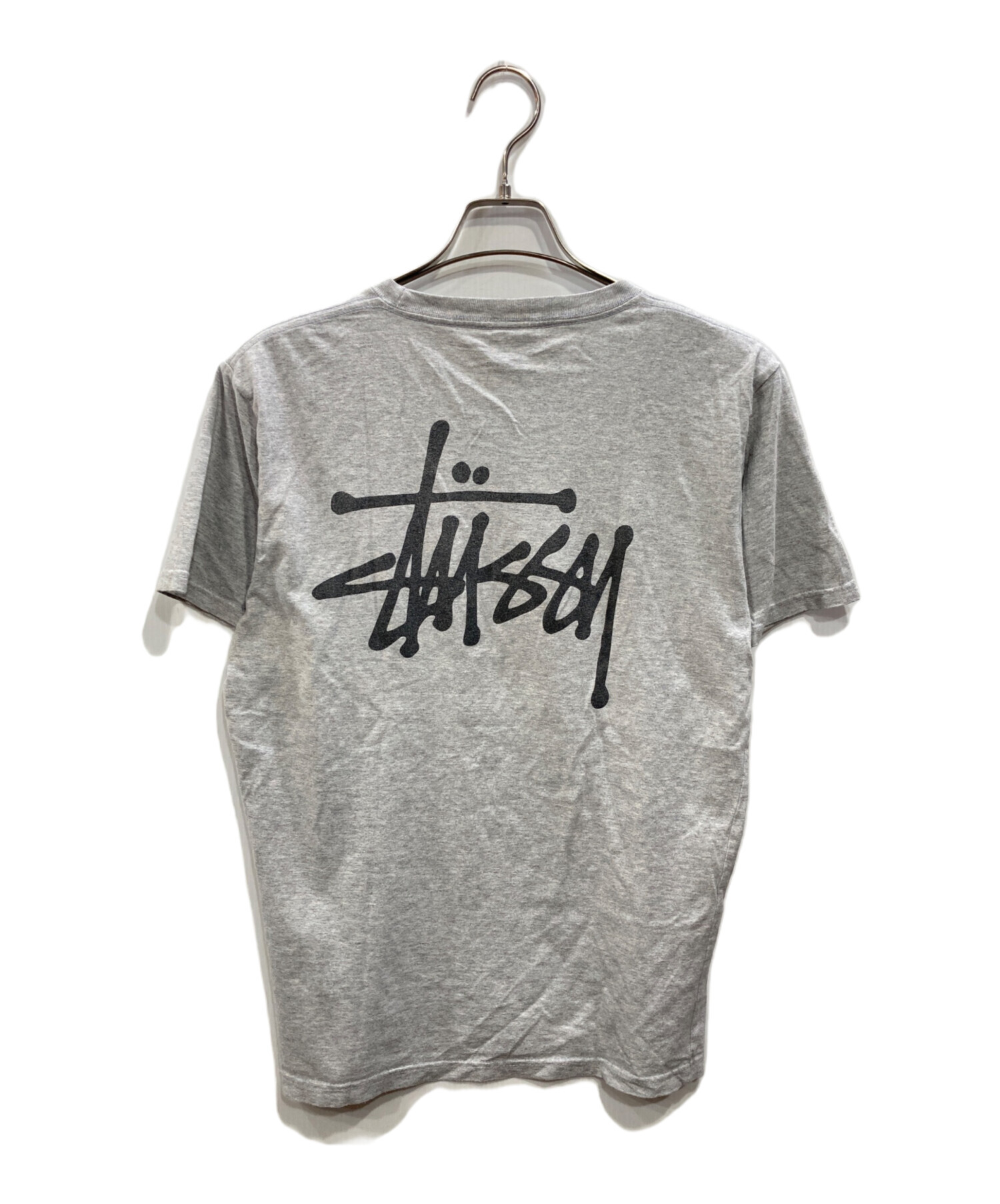 中古・古着通販】stussy (ステューシー) ロゴプリントTシャツ グレー