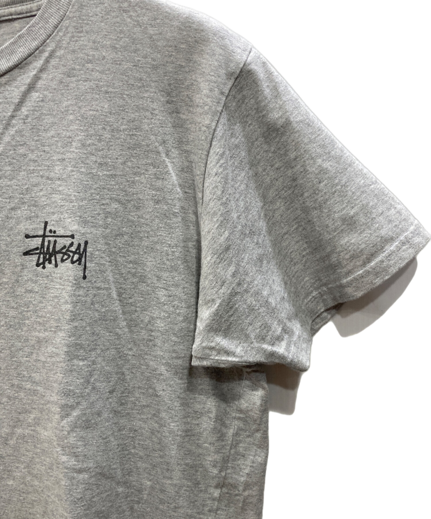 中古・古着通販】stussy (ステューシー) ロゴプリントTシャツ グレー
