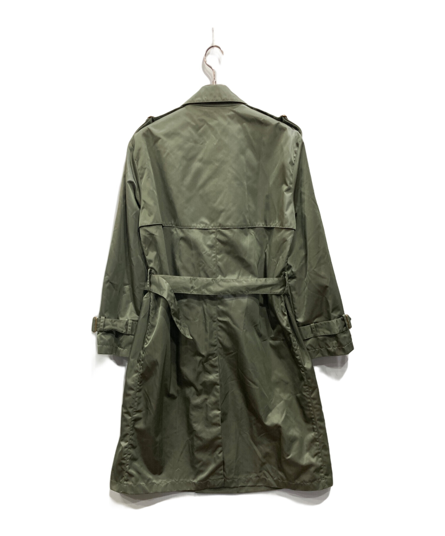 中古・古着通販】dunhill (ダンヒル) ナイロントレンチコート グリーン