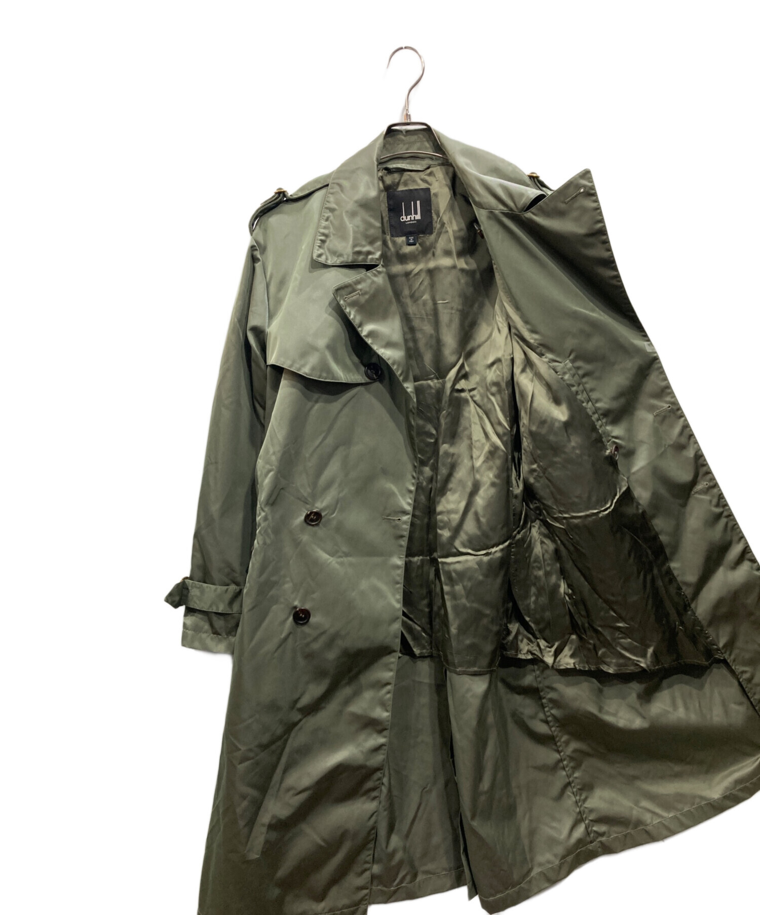 dunhill 2019aw ナイロントレンチコート 中古・古着通販】dunhill (ダンヒル) ナイロントレンチコート グリーン