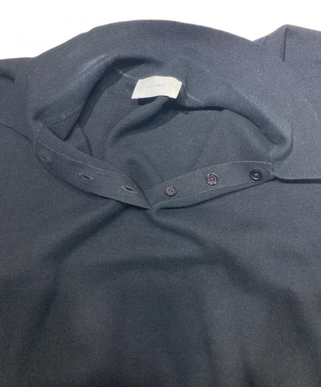 中古・古着通販】OHOTORO (オオトロ) Pot french sleeve knit ブラック