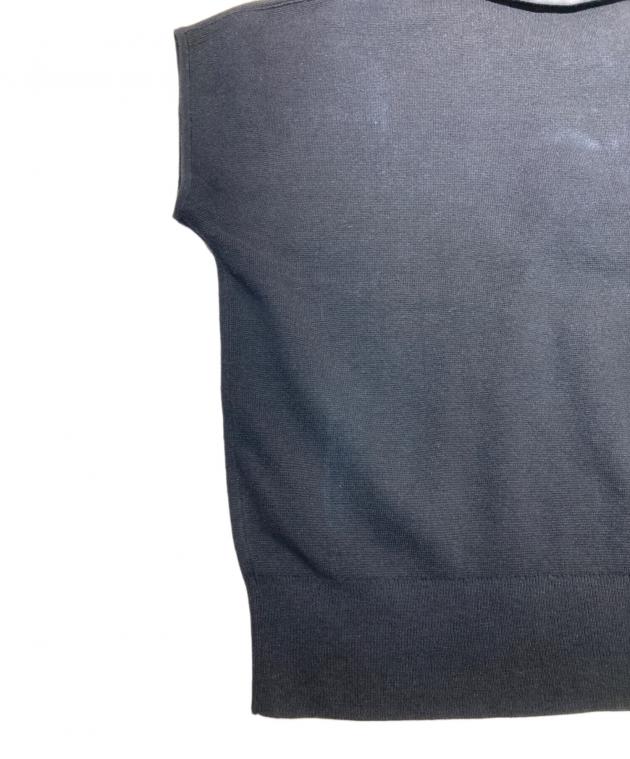 中古・古着通販】OHOTORO (オオトロ) Pot french sleeve knit ブラック