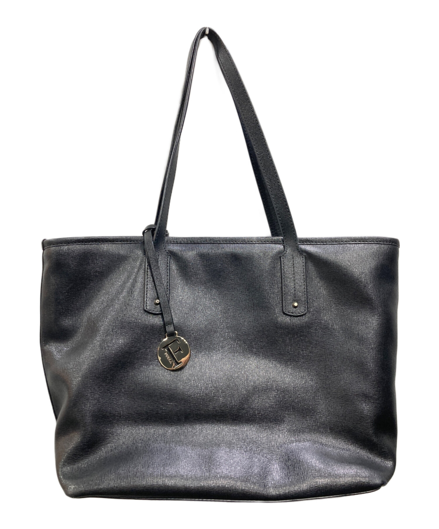 FURLA フルラ ビジネスバッグ - ブルーグレー系 【古着】【】 美品