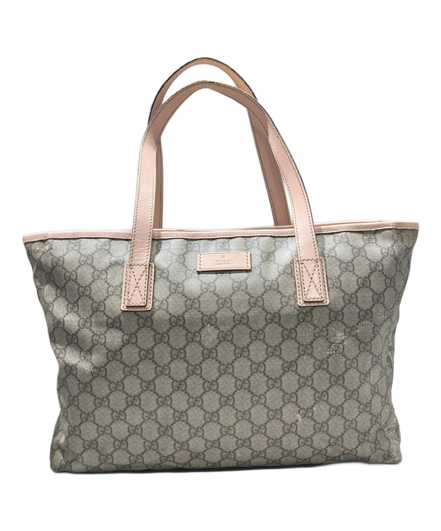 中古・古着通販】GUCCI (グッチ) GGスプリーム トートバッグ ベージュ 