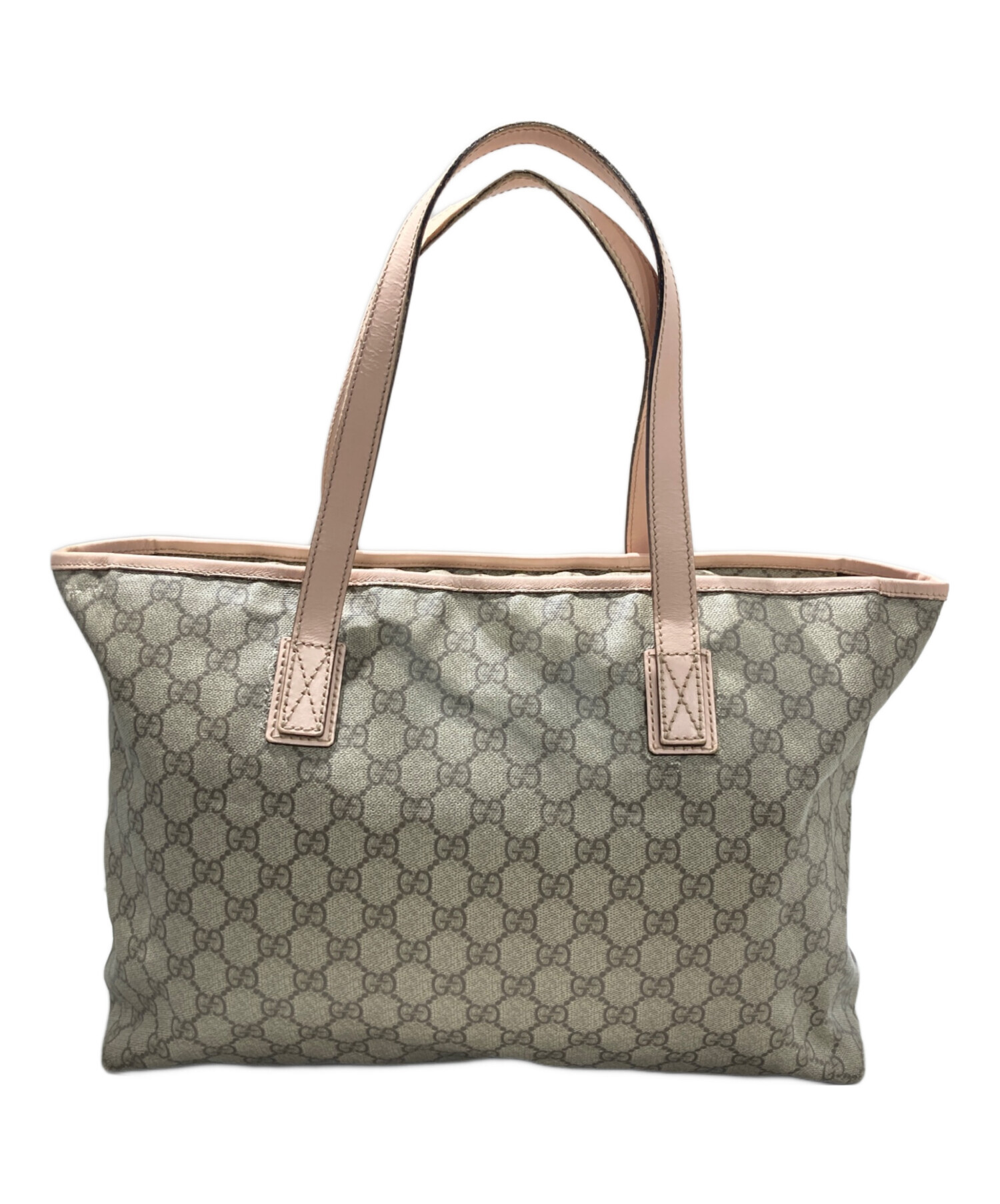 中古・古着通販】GUCCI (グッチ) GGスプリーム トートバッグ ベージュ 