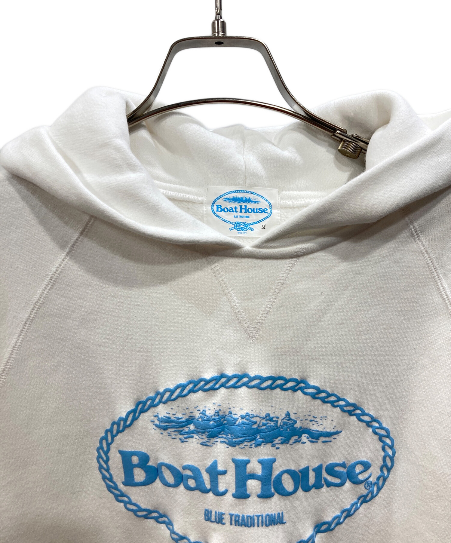 ②Boat House ボートハウス 当時物 中古・古着通販】BOAT HOUSE (ボート ハウス) ロゴパーカー ホワイト