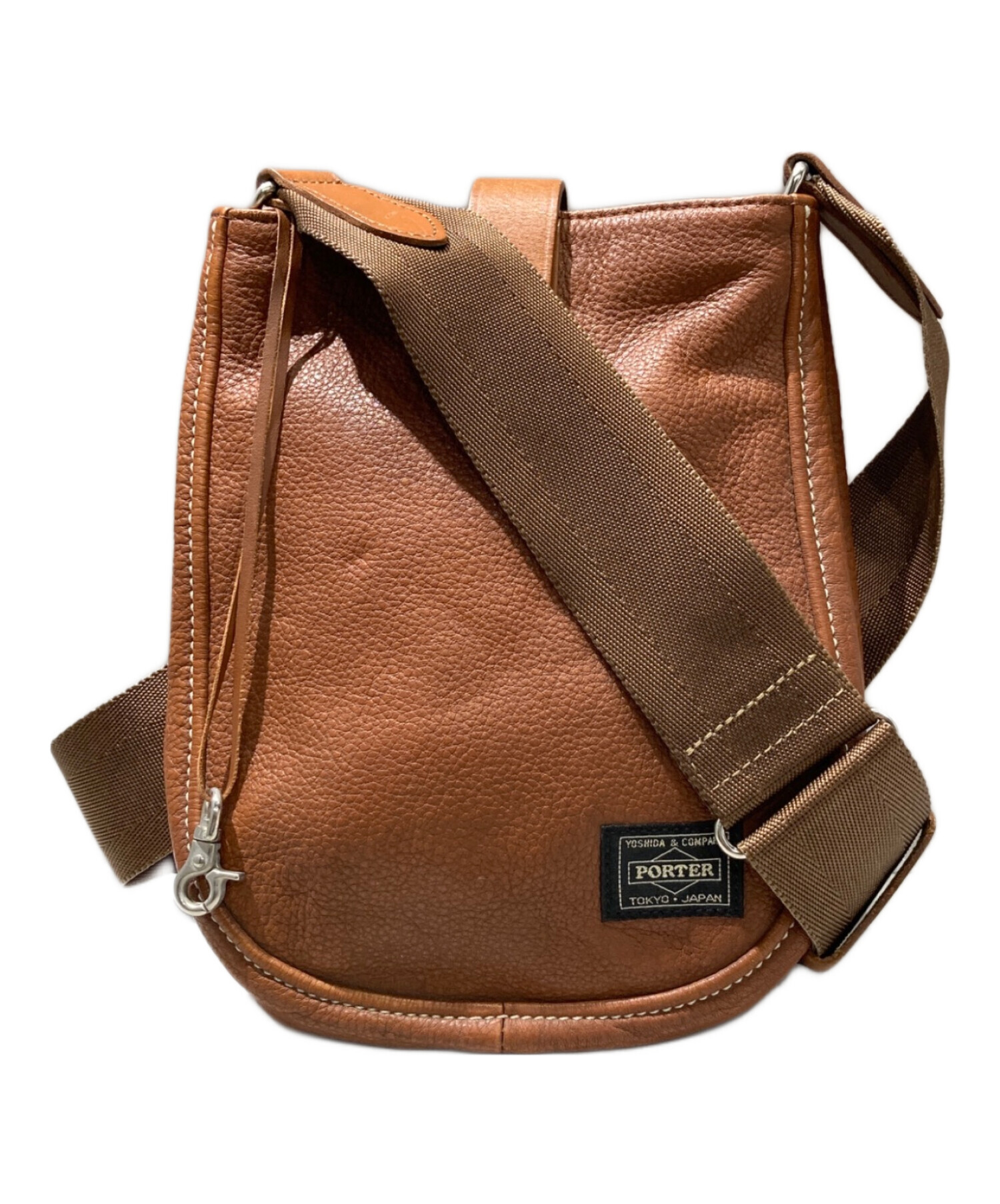 中古・古着通販】PORTER (ポーター) CISCO SHOULDER BAG(S) ブラウン 