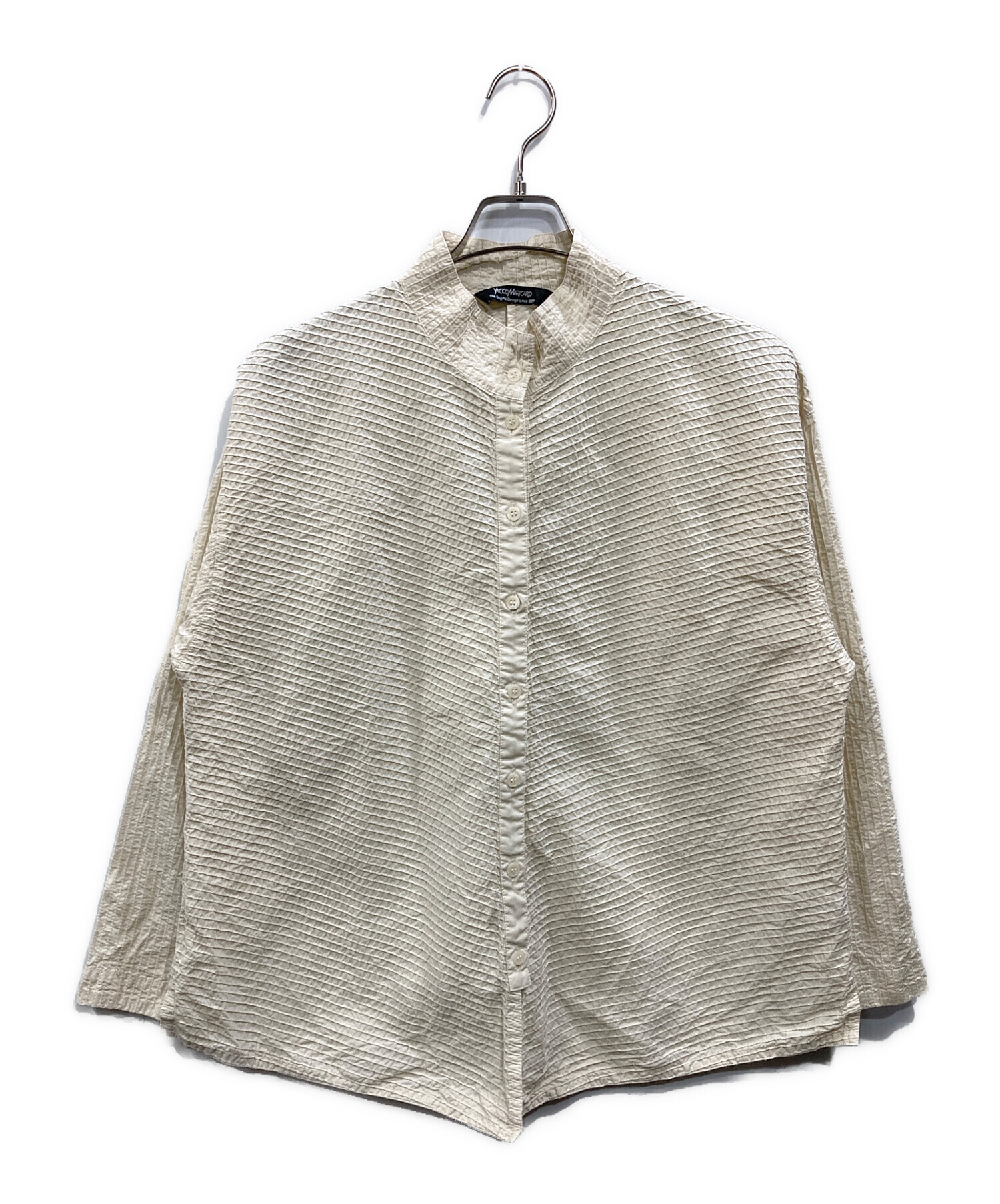 YACCO MARICARD　シャツ　ドロップショルダー ピンタック 中古・古着通販】YACCO MARICARD (ヤッコマリカルド) BASIC 斜め