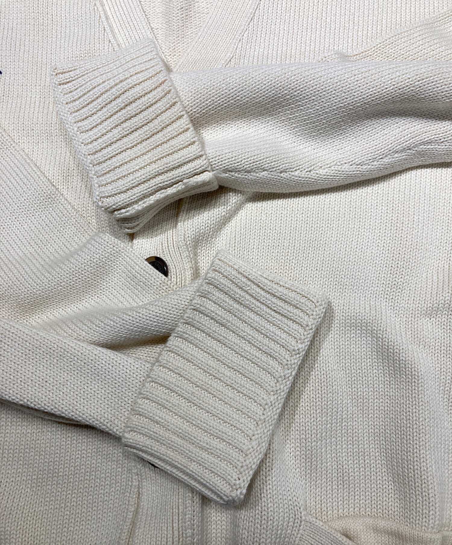 新品 ポロラルフローレン カーディガン アイボリー ポニー刺繍 中古・古着通販】POLO RALPH LAUREN (ポロ・ラルフローレン) BEAMS