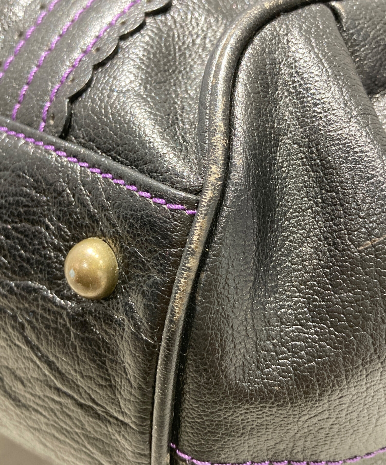 中古・古着通販】ANNA SUI (アナスイ) バタフライチャームレザートート