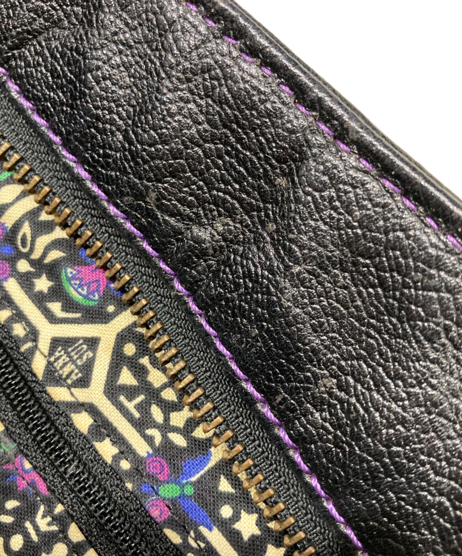 未使用♡アナスイ 2way ショルダーバッグ バタフライチャーム レザー 紫 中古・古着通販】ANNA SUI (アナスイ) バタフライチャームレザートート