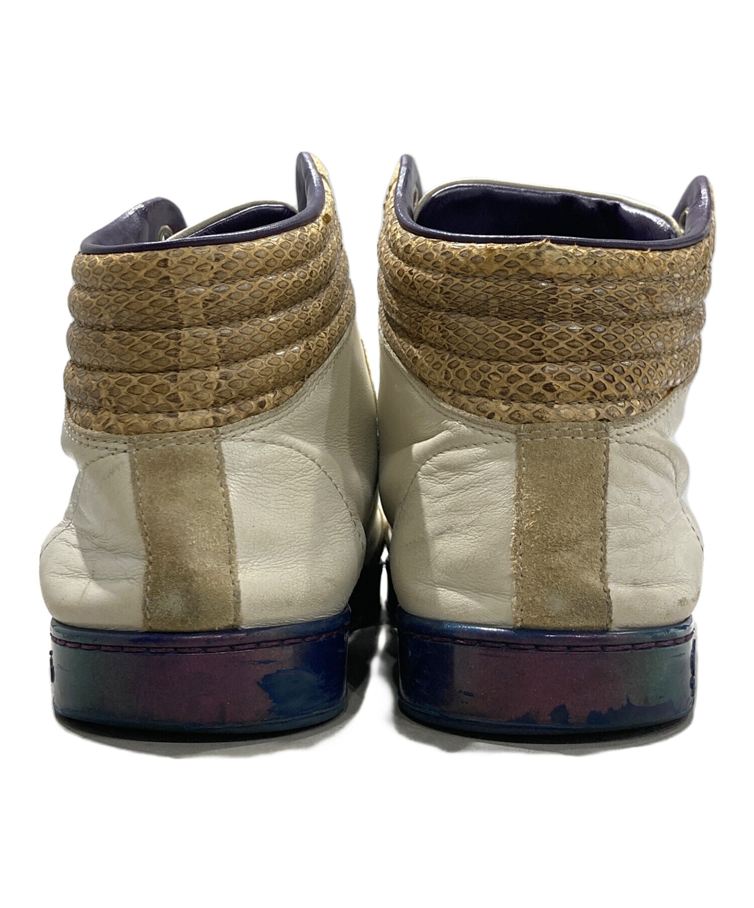 中古・古着通販】GUCCI (グッチ) インターロッキングGパイソンレザー