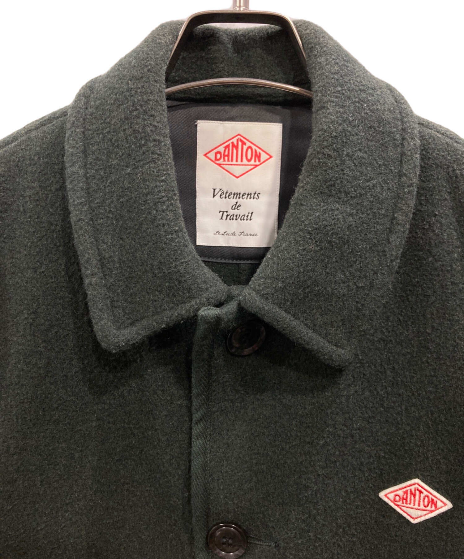 中古・古着通販】DANTON (ダントン) WOOL LIGHT PILE COVERALLS JACKET