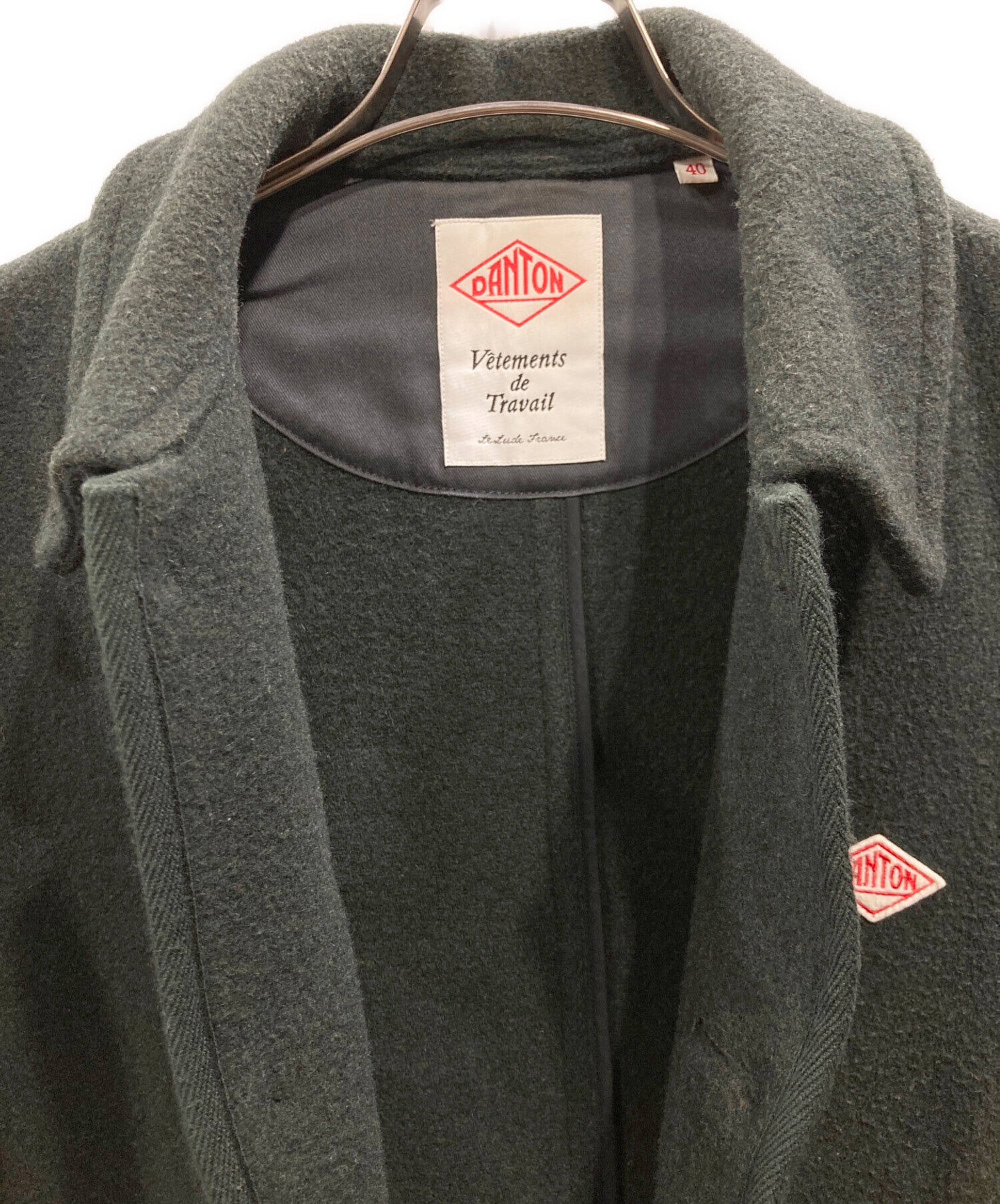 中古・古着通販】DANTON (ダントン) WOOL LIGHT PILE COVERALLS JACKET