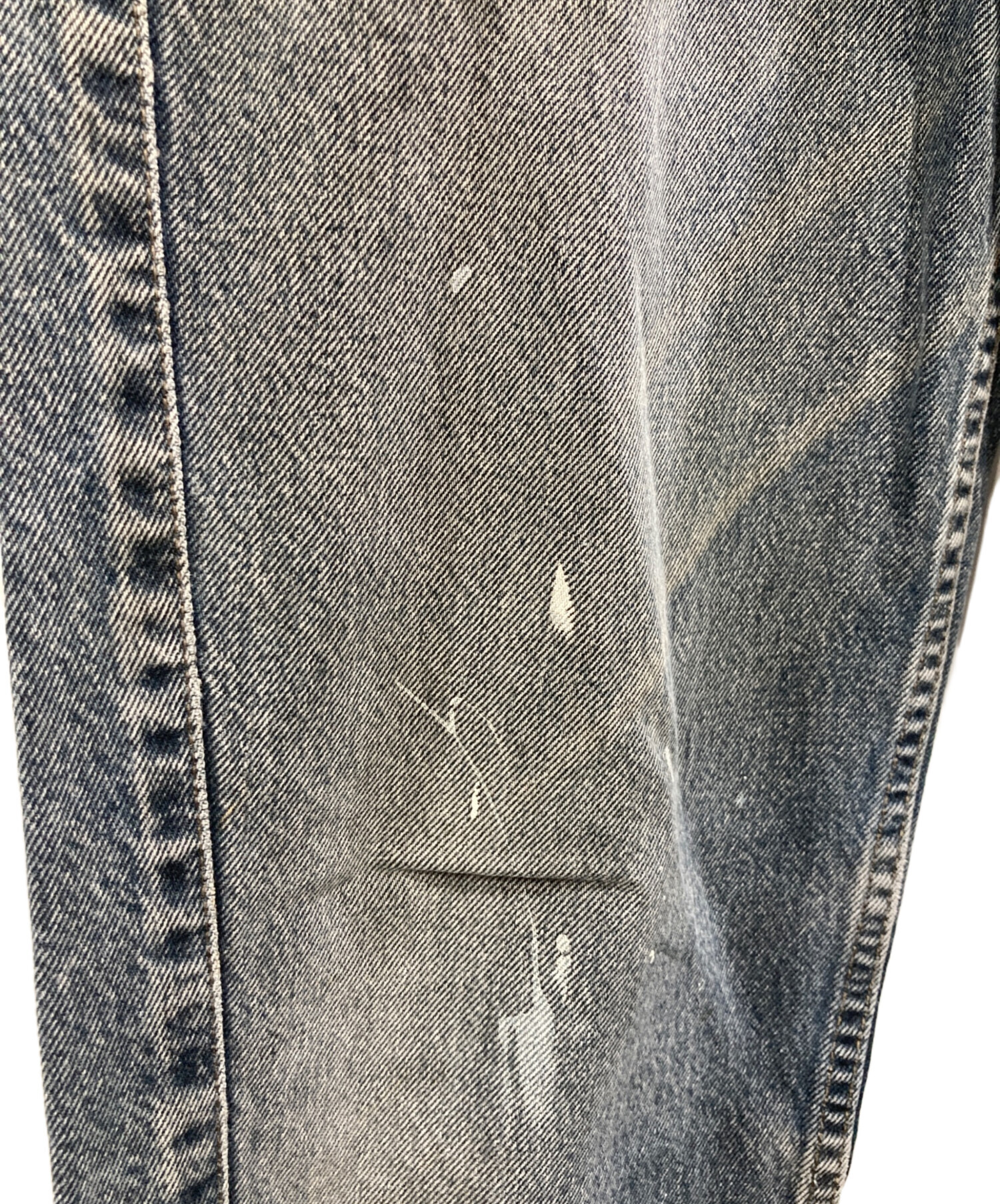 Levi's 立体ロゴサイン シルバー 中古・古着通販】LEVI'S (リーバイス) silverTab baggyデニムパンツ