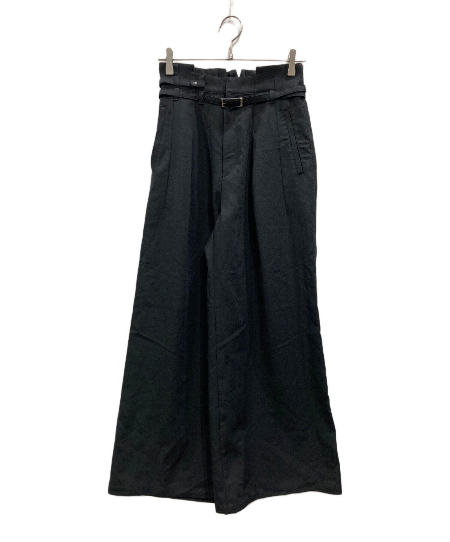 【美品/定価27,500円】UNITED TOKYO ブラック ワイドパンツ 中古・古着通販】UNITED TOKYO (ユナイテッドトーキョー) ACETATE