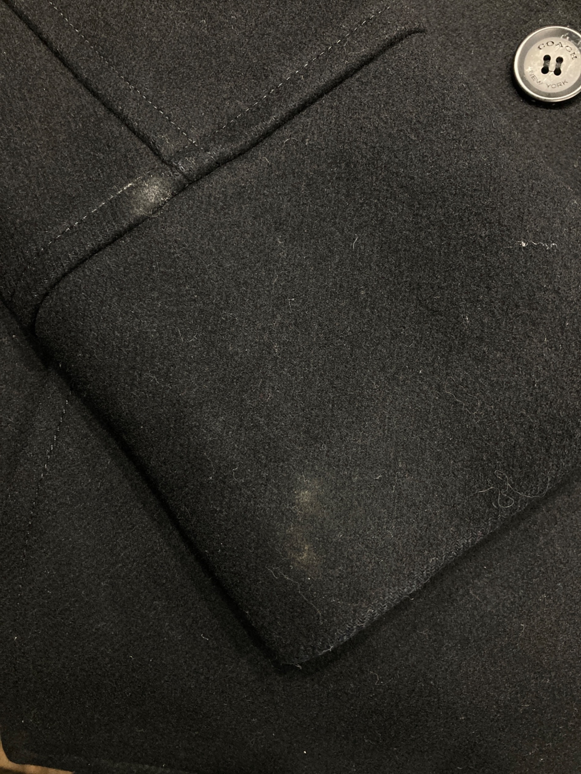 中古・古着通販】COACH (コーチ) Pコート ブラック サイズ:M｜ブランド