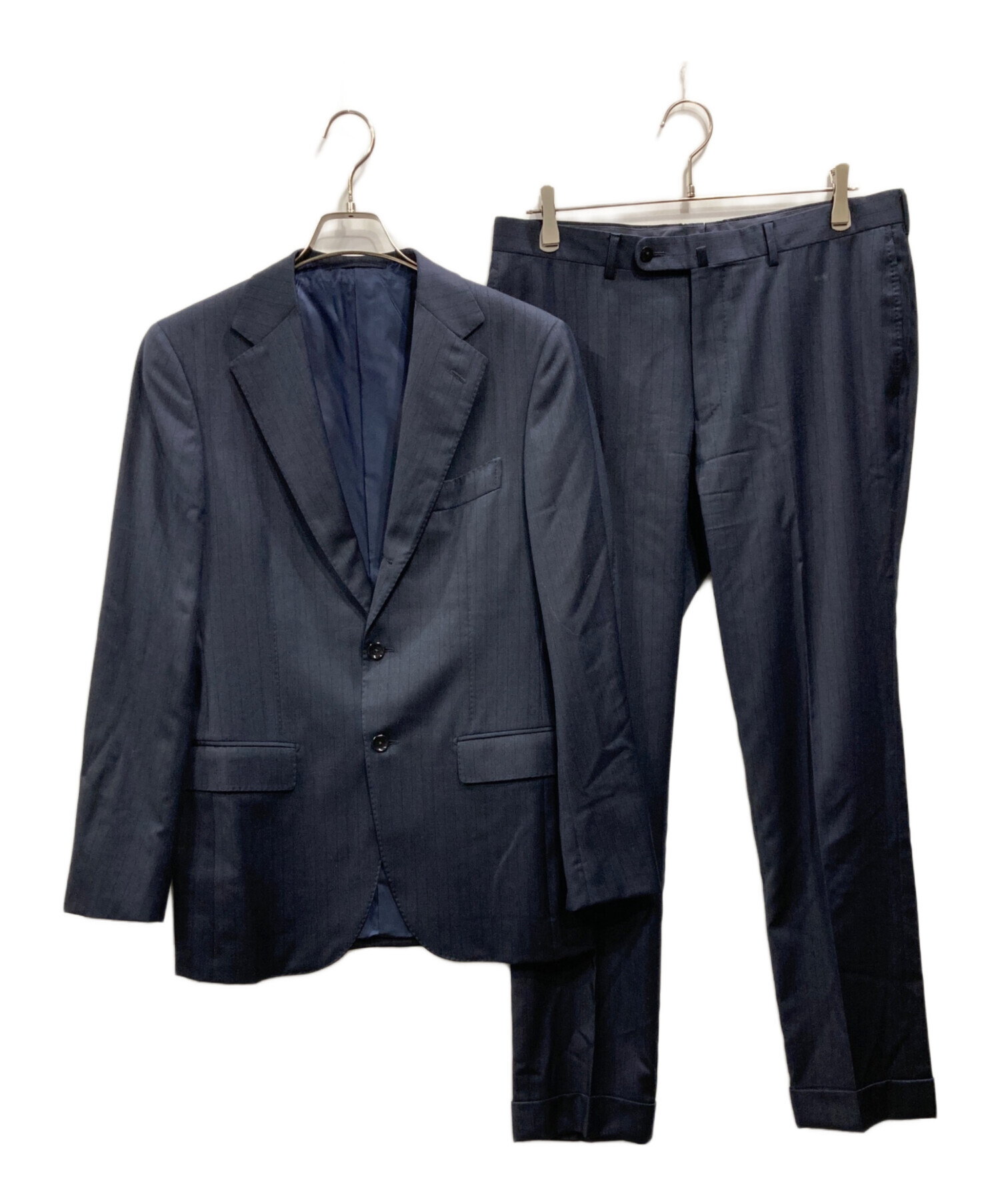中古・古着通販】BEAMS F (ビームスエフ) シャドーストライプスーツ
