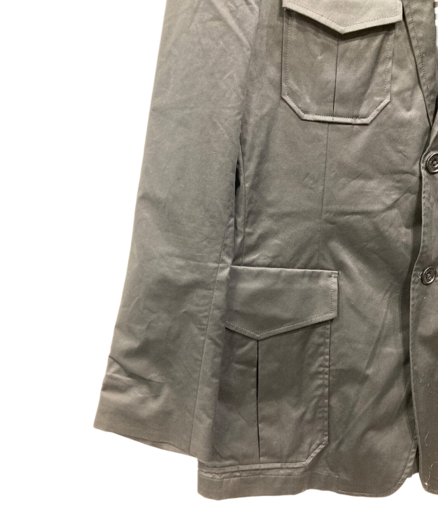 BURBERRY BLACK LABEL サファリジャケット S ノバチェック 中古・古着通販】BURBERRY BLACK LABEL (バーバリーブラックレーベル