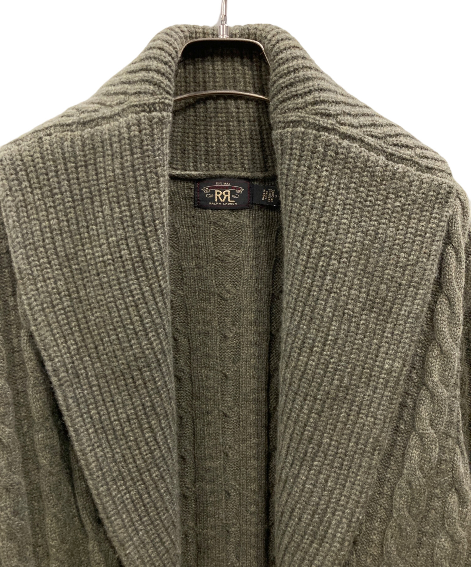 中古・古着通販】RRL (ダブルアールエル) カシミヤ混 ショールカラー