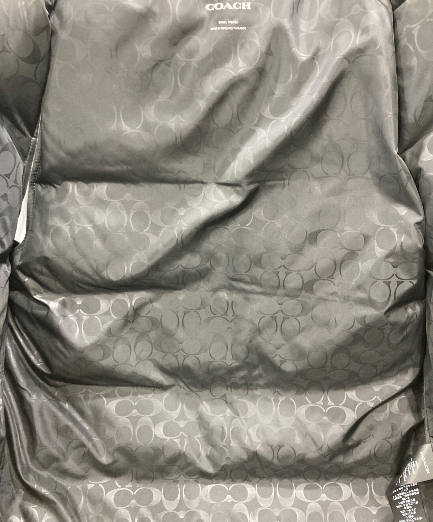 中古・古着通販】COACH (コーチ) SOLID ダウンベスト グレー サイズ:S